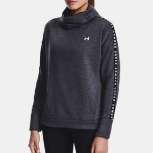 Under Armour Black and Gray Loose Cowl Neck Sweater